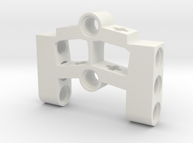 Wheelholder for turntablesupport 11m in White Natural Versatile Plastic
