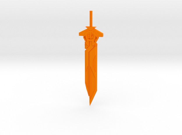 The Star Buster Blade in Orange Processed Versatile Plastic