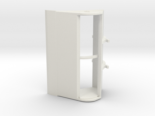 kettingbak 2000mm 3D in White Natural Versatile Plastic