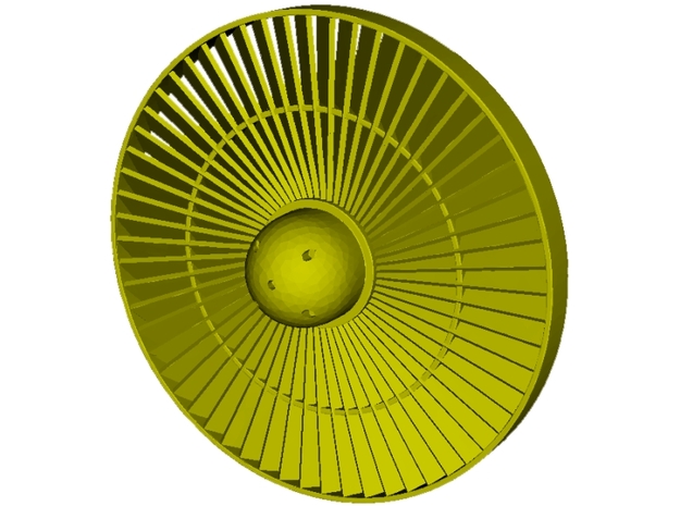 Ø26mm jet engine turbine fan A x 1 in Smoothest Fine Detail Plastic