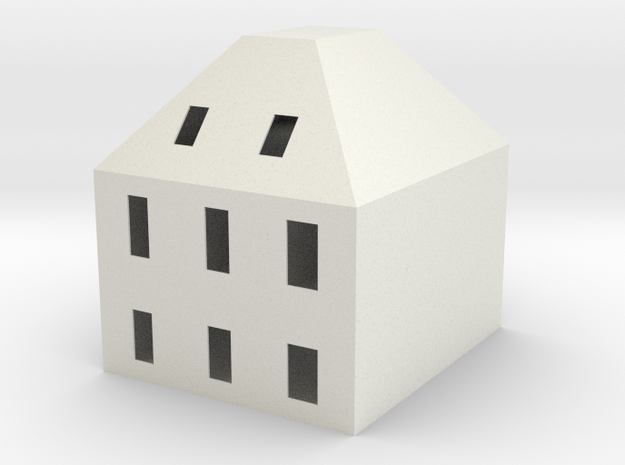 TDOC.028.003.00 - scale house -NOT FOR SALE in White Natural Versatile Plastic