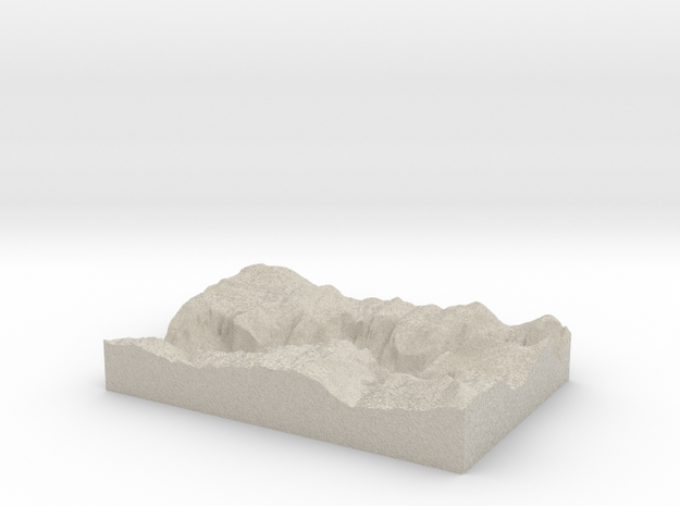 Model of Yosemite in Natural Sandstone