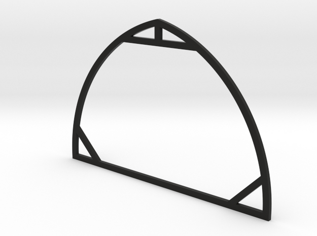 1:64 Round Barn Rafter in Black Natural Versatile Plastic