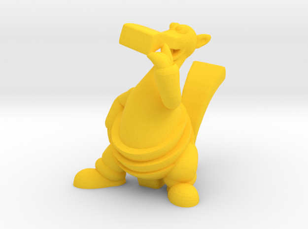 Bic Figurine in Yellow Processed Versatile Plastic: Large