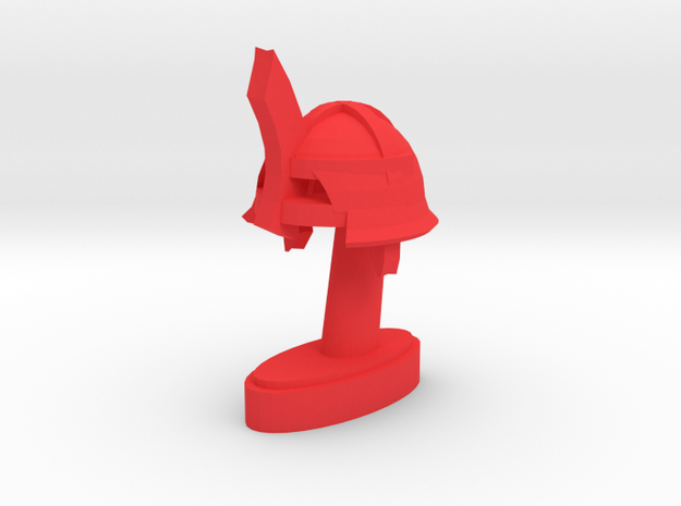 Playfigure Ork Helmet in Red Processed Versatile Plastic