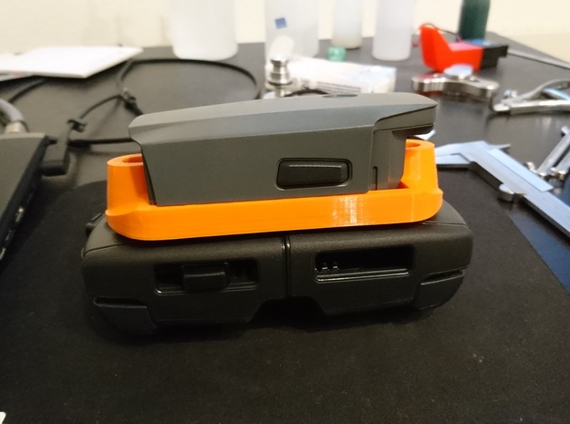 DJI Mavic Pro Remote Protector/ Joystickguard + Ak in Orange Processed Versatile Plastic
