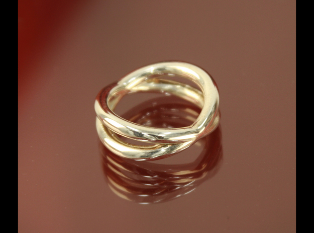 "Orbit Ring" (Thick) Size 6  in Fine Detail Polished Silver