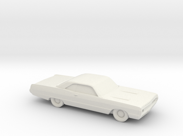1/24 1970 Plymouth Fury Coupe in White Natural Versatile Plastic