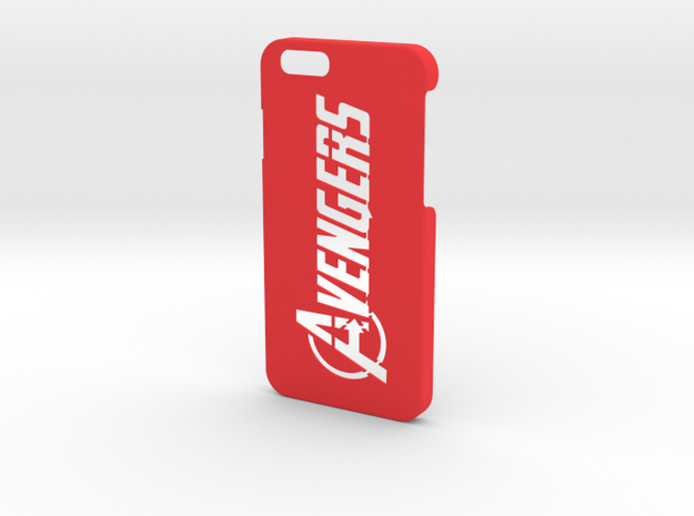 Avengers Logo Phone Case- iPhone 6/6s in Red Processed Versatile Plastic