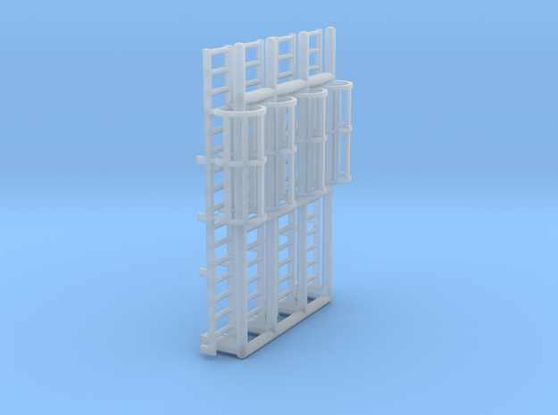 N Scale Cage Ladder 32mm (Platform) in Tan Fine Detail Plastic