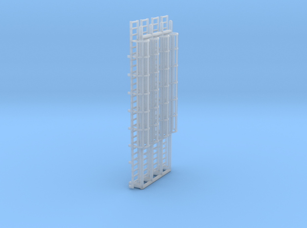 N Scale Cage Ladder 56mm (Platform) in Tan Fine Detail Plastic