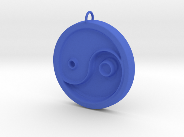 Creator Pendant in Blue Processed Versatile Plastic