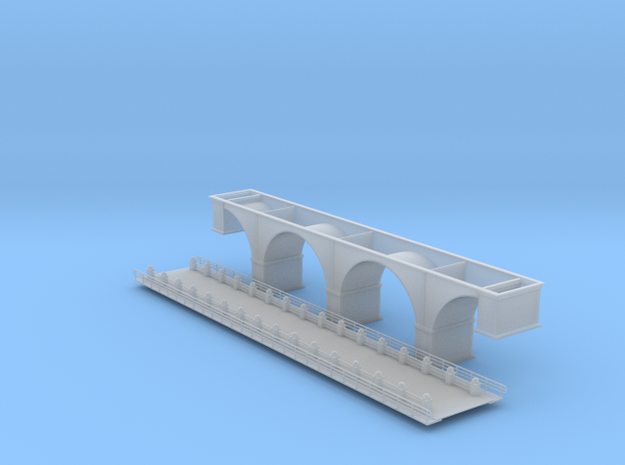 137 Ft Arch Bridge Z Scale in Tan Fine Detail Plastic