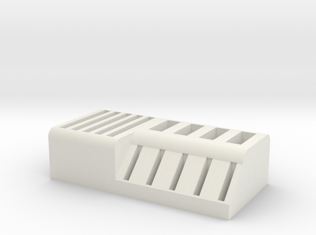 USB and memory card holder in White Natural Versatile Plastic
