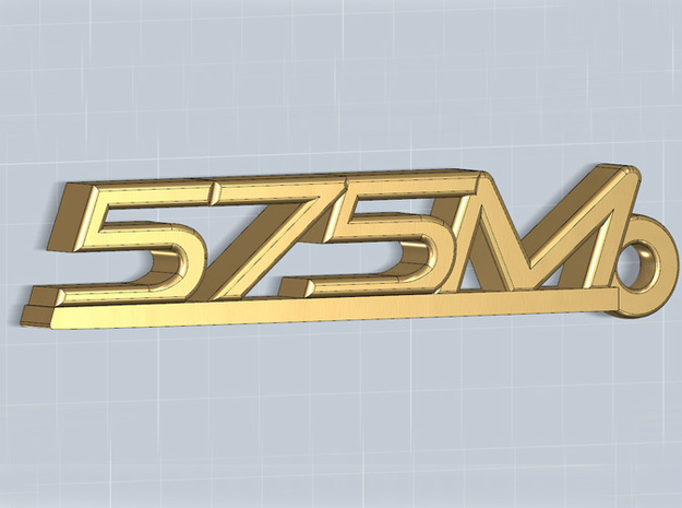 KEYCHAIN 575M in Polished Gold Steel