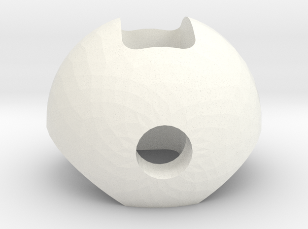 Articulation Sphere for Hotas Warthog Joystick in White Processed Versatile Plastic