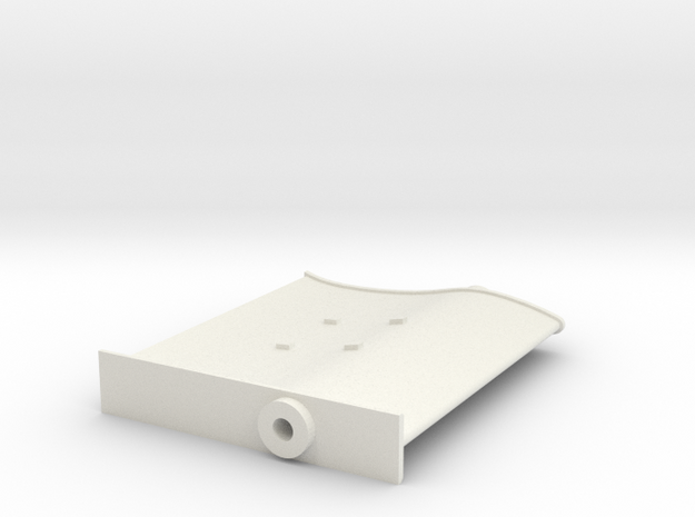 SMIT BRONCO - Rudder 1:25 (1pcs) in White Natural Versatile Plastic