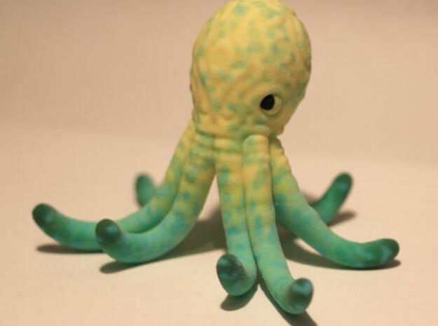 octopus holder2 in Full Color Sandstone