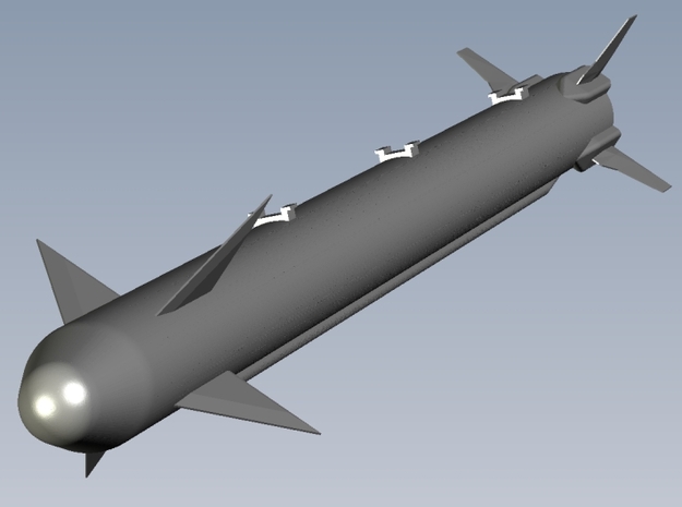 1/144 scale USAF aircraft ordnance set A x 10 in Clear Ultra Fine Detail Plastic
