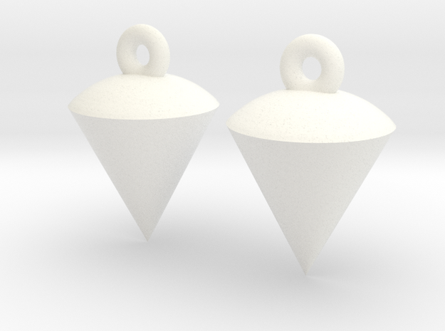Plumb / Lot Earrings in White Processed Versatile Plastic