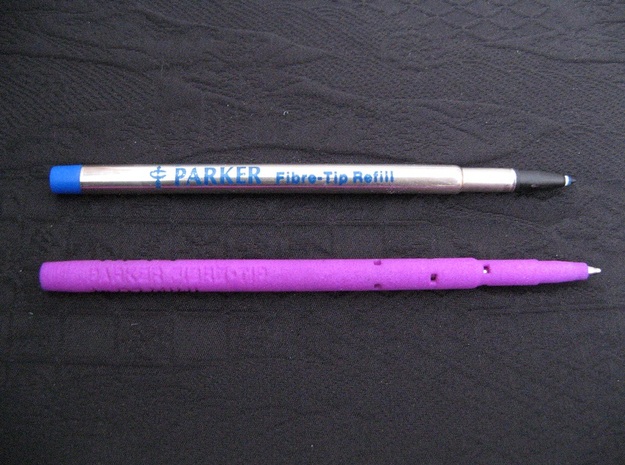 Adapter: Parker Fibre-Tip to D1 Mini in Purple Processed Versatile Plastic