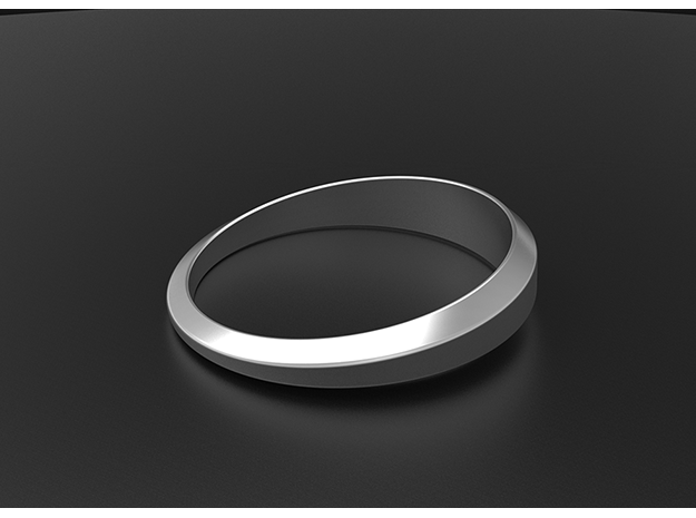 Women's Simple Life Ring in Polished Silver