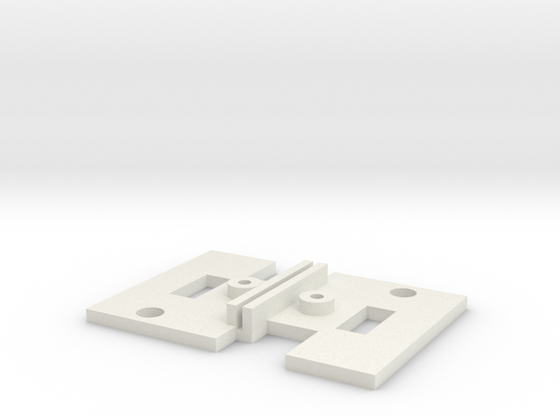 Mounting Plate Chip Carrera Digital 132 D132 in White Natural Versatile Plastic