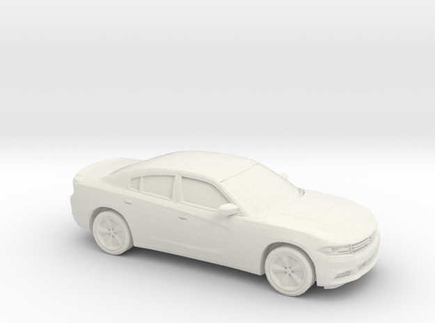 1/48 2015 Dodge Charger in White Natural Versatile Plastic