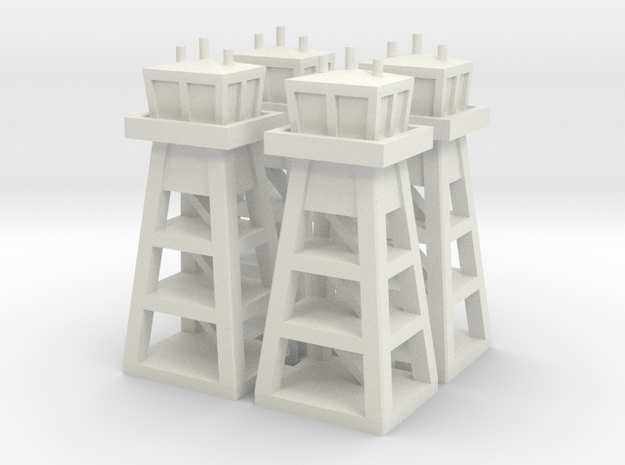 Air Base Tower x4 in White Natural Versatile Plastic