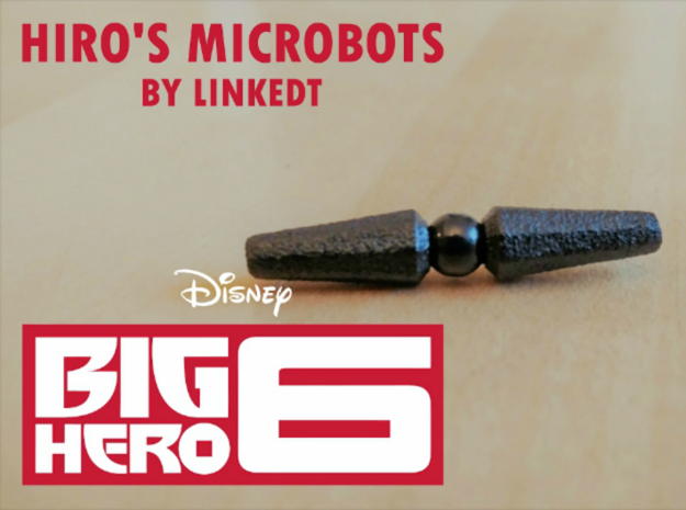 Hiro's Microbots (Big Hero 6) Magnetic arms in White Natural Versatile Plastic: Small