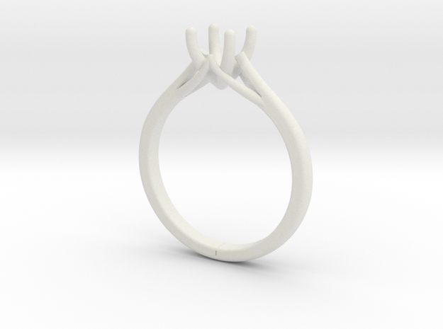 solitary ring in White Natural Versatile Plastic