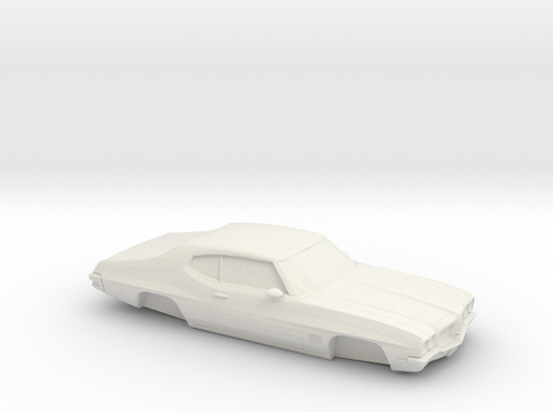 1/32 1968-72 Pontiac LeMans Shell in White Natural Versatile Plastic