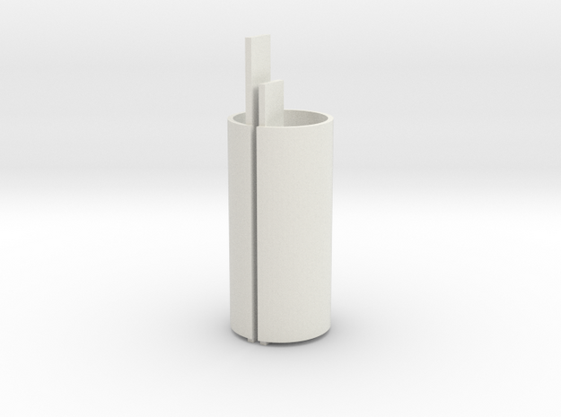 EC44 Head Tube Core in White Natural Versatile Plastic