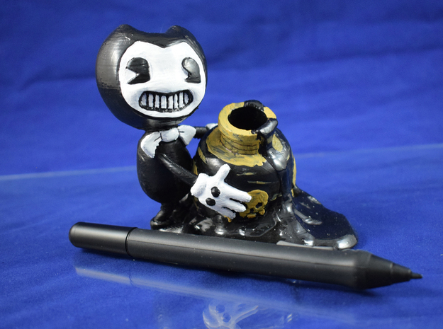 Bendy And The Ink Machine Stylus Holder. in Black Natural Versatile Plastic