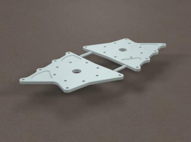 1/16 11 Inch Rearend Hard Chassis Mount in Tan Fine Detail Plastic
