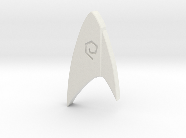 Star Trek Discovery Operations badge in White Natural Versatile Plastic