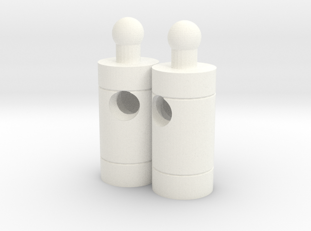 Huffer Pipes (final, but not perfect) in White Processed Versatile Plastic