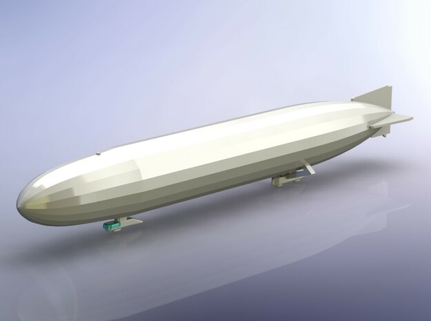German Airship Zeppelin L10 (LZ40) 1/1800  in Tan Fine Detail Plastic