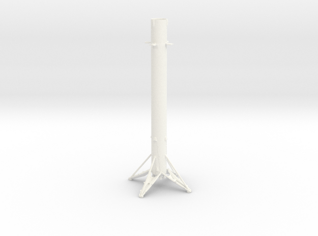 Little Rocket 9 in White Processed Versatile Plastic