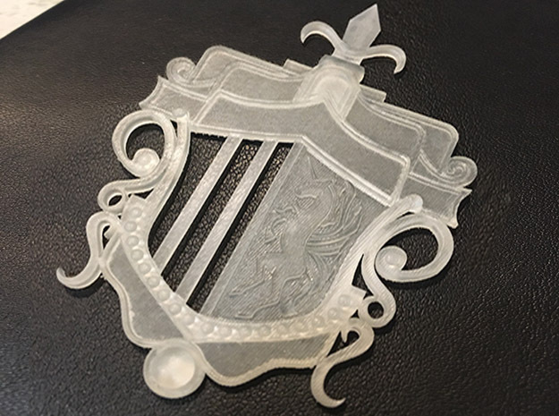 Nox Fleuret Shield in Tan Fine Detail Plastic