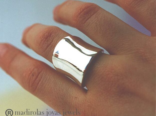 silver PLAIN ring in Polished Silver