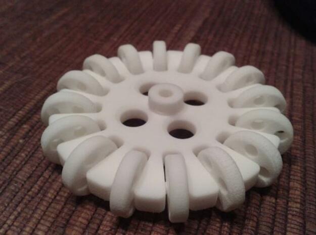 Omniwheel  in White Natural Versatile Plastic