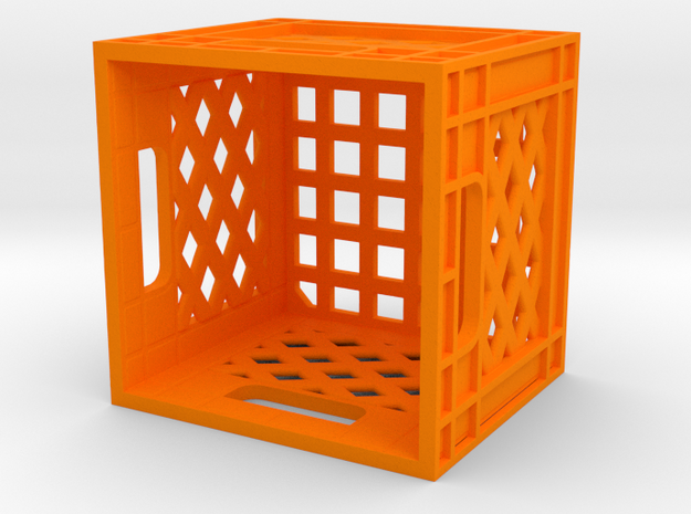 1/10 Milk Crate 2018 in Orange Processed Versatile Plastic