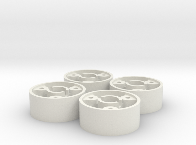 4 jantes MR03 avant D20 pour flans 3D +0 in White Natural Versatile Plastic