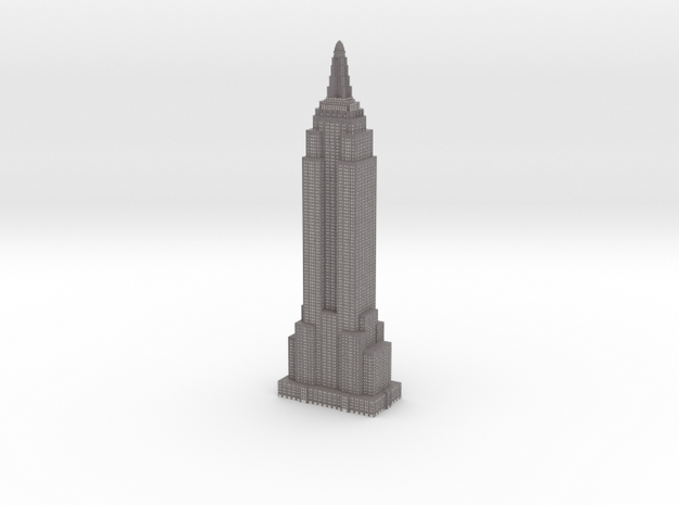 Empire State Building - Gray with White Windows in Full Color Sandstone