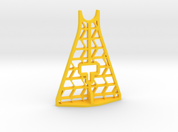 AR60 Jack Stand Upright - Tall in Yellow Processed Versatile Plastic