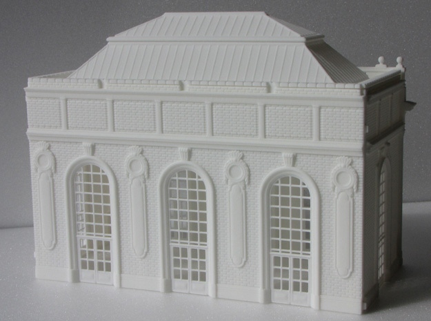 HOGG-Hall02 - Large modular train station in White Natural Versatile Plastic