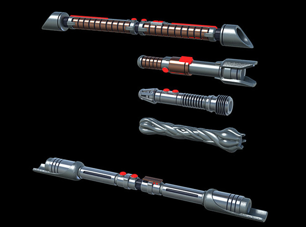 ACC-15-Ninja Laser Sticks 6-7inch in Smooth Fine Detail Plastic