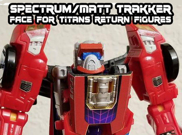 Matt Trakker Spectrum Mask (Titans Return) in Smooth Fine Detail Plastic