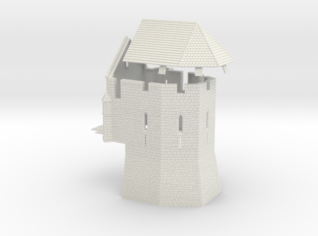 HOF061 - Castle chapel in White Natural Versatile Plastic